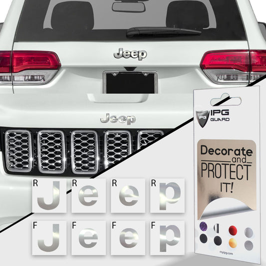 IPG Decorative for Jeep Grand Cherokee 2014-2019 Front and Rear Emblem Protector