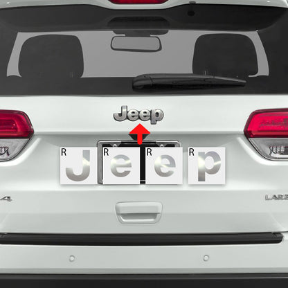 IPG Decorative for Jeep Grand Cherokee 2014-2023 Front and Rear Emblem Decals Stickers Protector