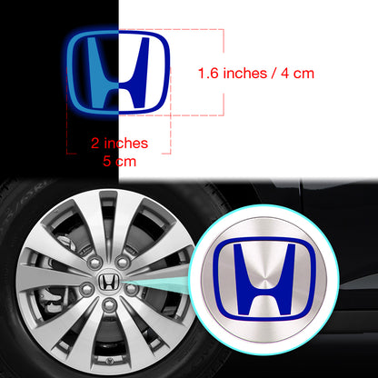 IPG Decorative for HONDA Civic Accord Civic Element CRV CRZ JDM Center Cap Overlay Wheel Tire Decals Inner Logo (Logo: 2" / Center Cap:2.25") (4 Units) (Reflective Series)