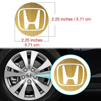 IPG Decorative for HONDA Civic Accord CRV VTEC Si Logo Center Cap Wheel Tire Decals Stickers Outer Logo (Center Cap:2.25"-4 Units)