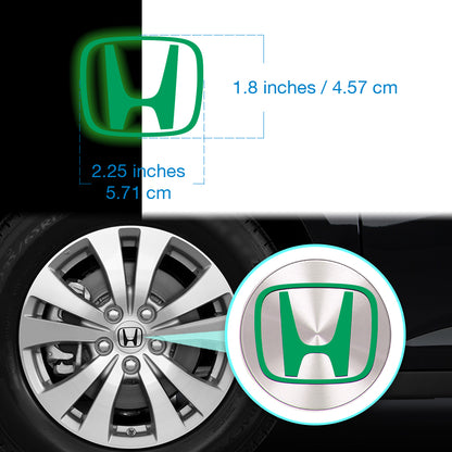 IPG Decorative for HONDA Crosstour Accord Element CRV CRZ Ridgeline Odyssey Pilot Logo Center Cap Overlay Wheel Tire Decals (Logo: 2.25" / Center Cap:2.75")(4 Units)(Reflective Series)