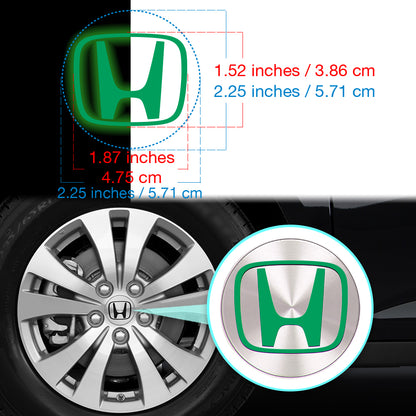 IPG Decorative for HONDA Civic Accord CRV VTEC Si Logo Center Cap Wheel Tire Decals Stickers Inner Logo (Center Cap:2.25"-4 Units) (Reflective Series)