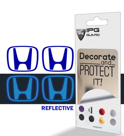 IPG Decorative for HONDA S2000 Pilot CRZ Oem Logo Center Cap Overlay Wheel Tire Decals Inner Logo (Logo: 2.5" / Center Cap:3")(4 Units)(Reflective Series)