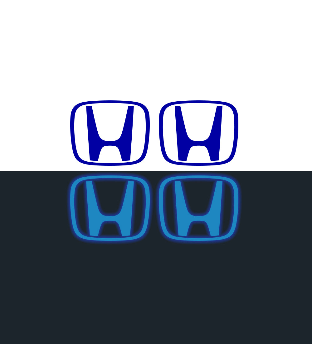 IPG Decorative for HONDA S2000 Pilot CRZ Oem Logo Center Cap Overlay Wheel Tire Decals Inner Logo (Logo: 2.5" / Center Cap:3")(4 Units)(Reflective Series)