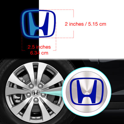 IPG Decorative for HONDA S2000 Pilot CRZ Oem Logo Center Cap Overlay Wheel Tire Decals Inner Logo (Logo: 2.5" / Center Cap:3")(4 Units)(Reflective Series)