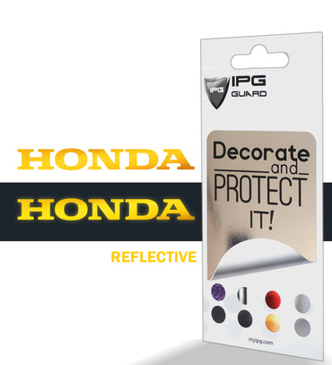 IPG Decorative for Honda Logo Letter 6" Vinyl Decal Sticker (2 Units) (Reflective Series)