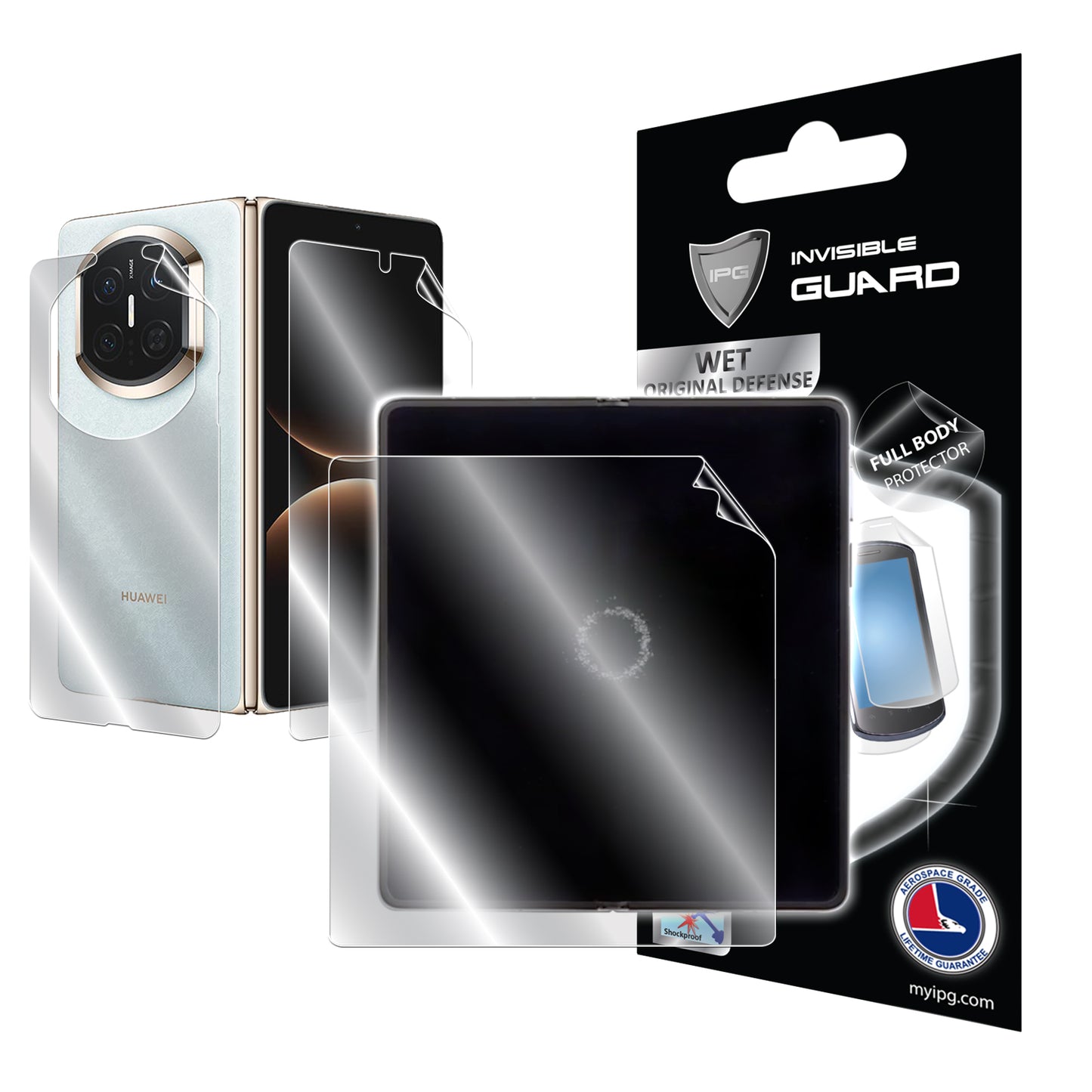 Huawei Mate X7 için IPG Orijinal  TAM KASA (İç + Dış Ekran) Tam Kaplama Koruyucu (Hidrojel)