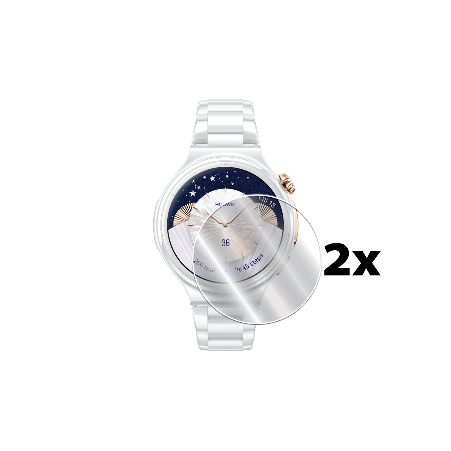 Huawei Watch 6 Pro 43mm-46mm için IPG Orijinal Ekran Koruyucu (2 Adet) (Hidrojel)