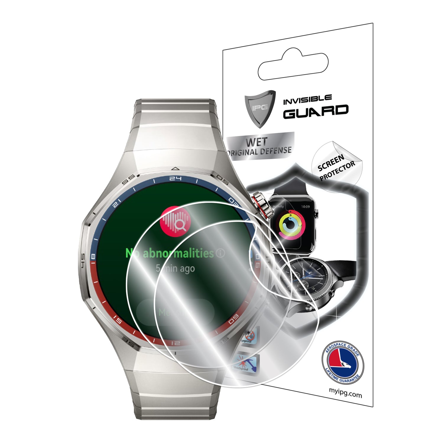 HUAWEI Watch GT 6 Pro için IPG Orijinal Ekran Koruyucu (2 Adet) (Hidrojel)