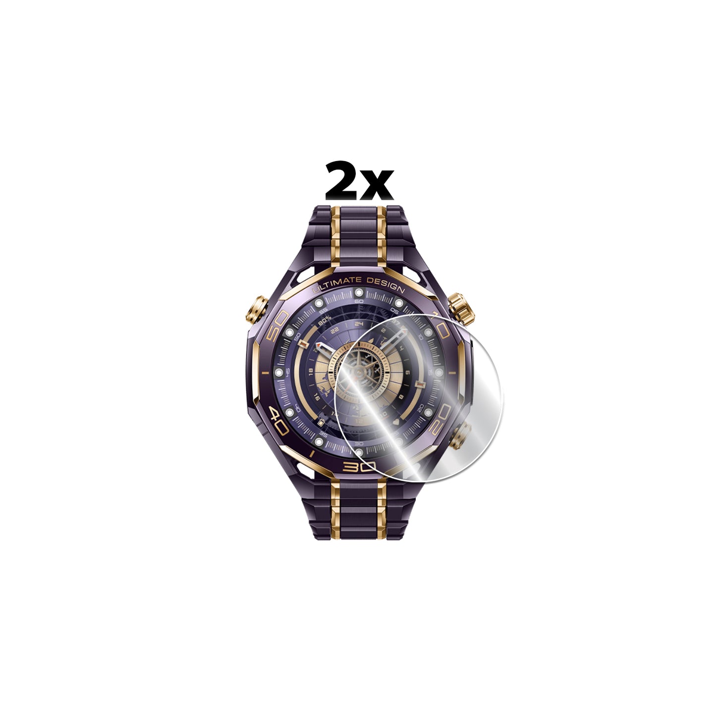 IPG Original for Huawei Watch Ultimate Design Royal Gold Edition SCREEN Protector (2 Units) (Hydrogel)
