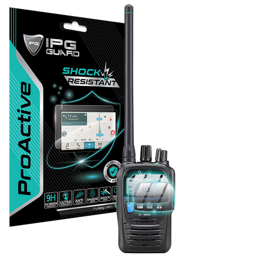 IPG ProActive for iCOM IC-M85UL VHF MARINE TRANSCEIVER Radio Communicator SCREEN Protector (2 Units)