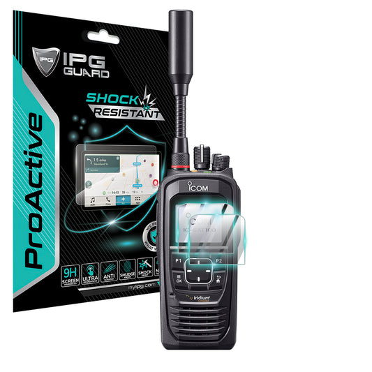 IPG ProActive for iCOM IC-SAT100 SATELLITE PTT Radio Communicator SCREEN Protector (2 Units)