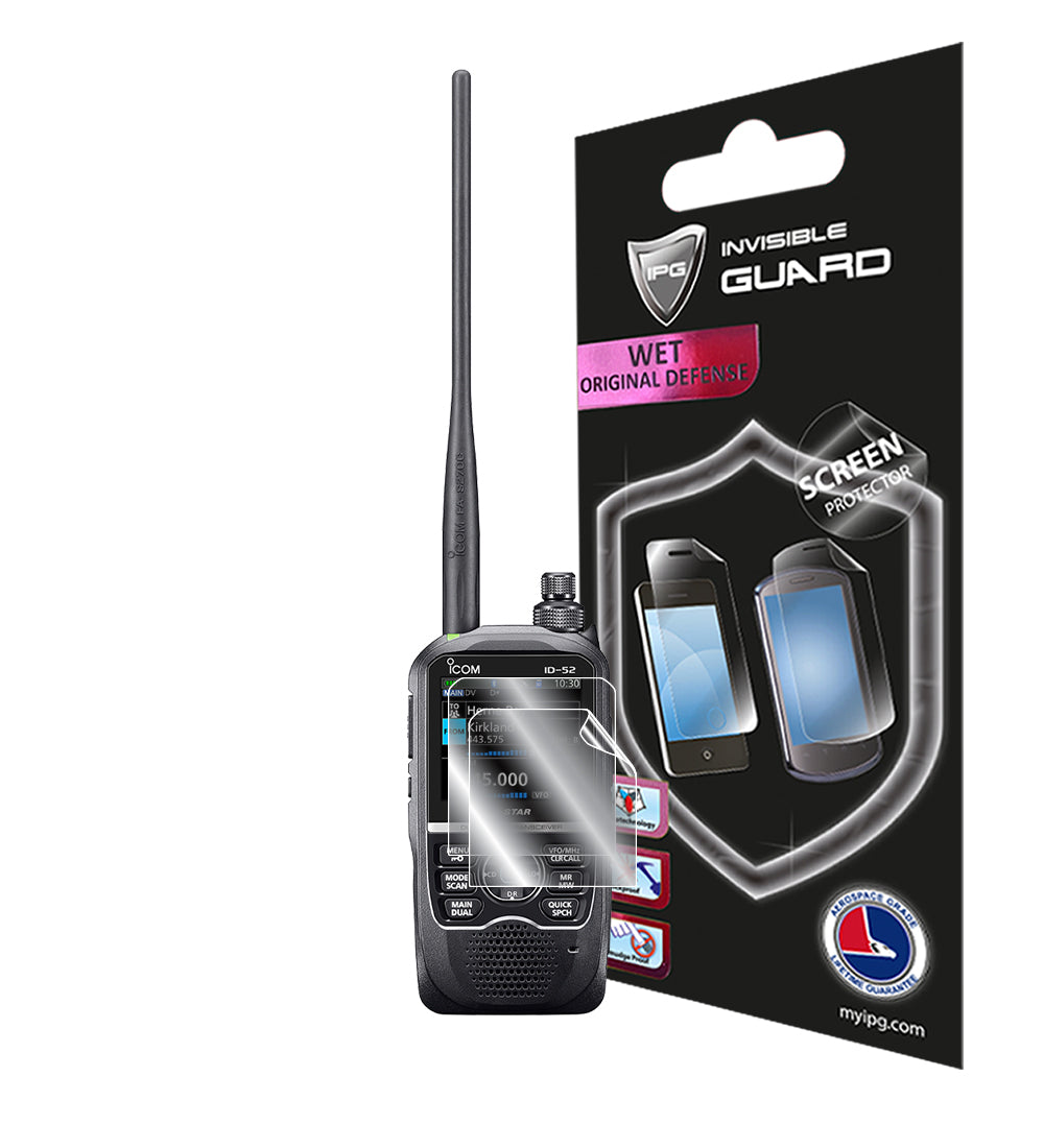 iCOM ID-52A / ID-52A PLUS VHF-UHF Dijital Telsiz Alıcı-verici Radyo İletişim El Cihazı Ekranı için IPG Orijinal EKRAN Koruyucu (2 Adet) (Hidrojel)