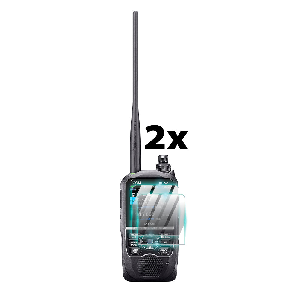 IPG ProActive for iCOM ID-52A / ID-52A PLUS VHF-UHF DIGITAL TRANSCEIVER Radio Communicator SCREEN Protector (2 Units)