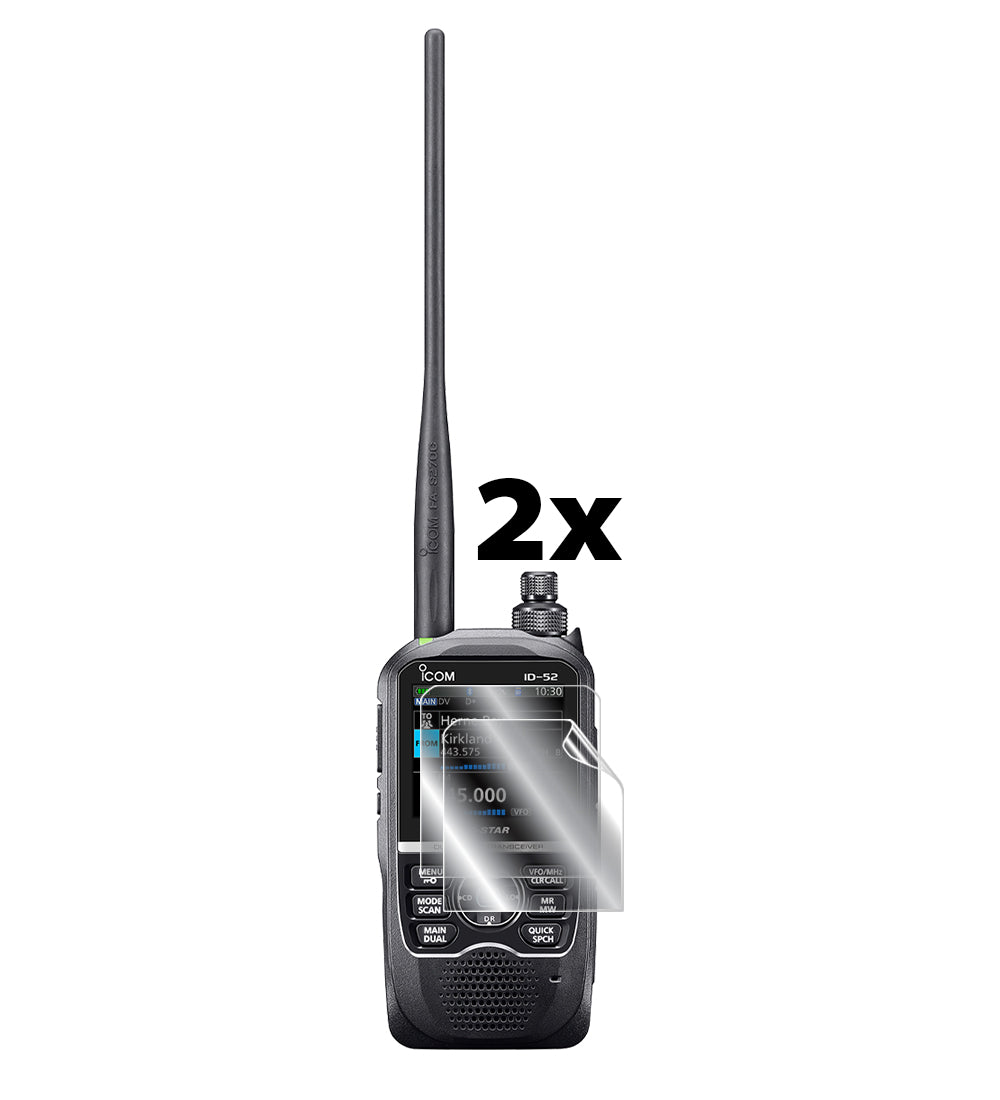 iCOM ID-52A / ID-52A PLUS VHF-UHF Dijital Telsiz Alıcı-verici Radyo İletişim El Cihazı Ekranı için IPG Orijinal EKRAN Koruyucu (2 Adet) (Hidrojel)