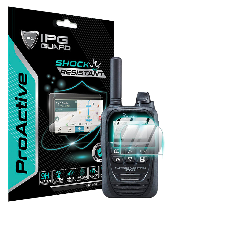 IPG ProActive for iCOM IP501H IP TRANSCEIVER Radio Communicator SCREEN Protector (2 Units)