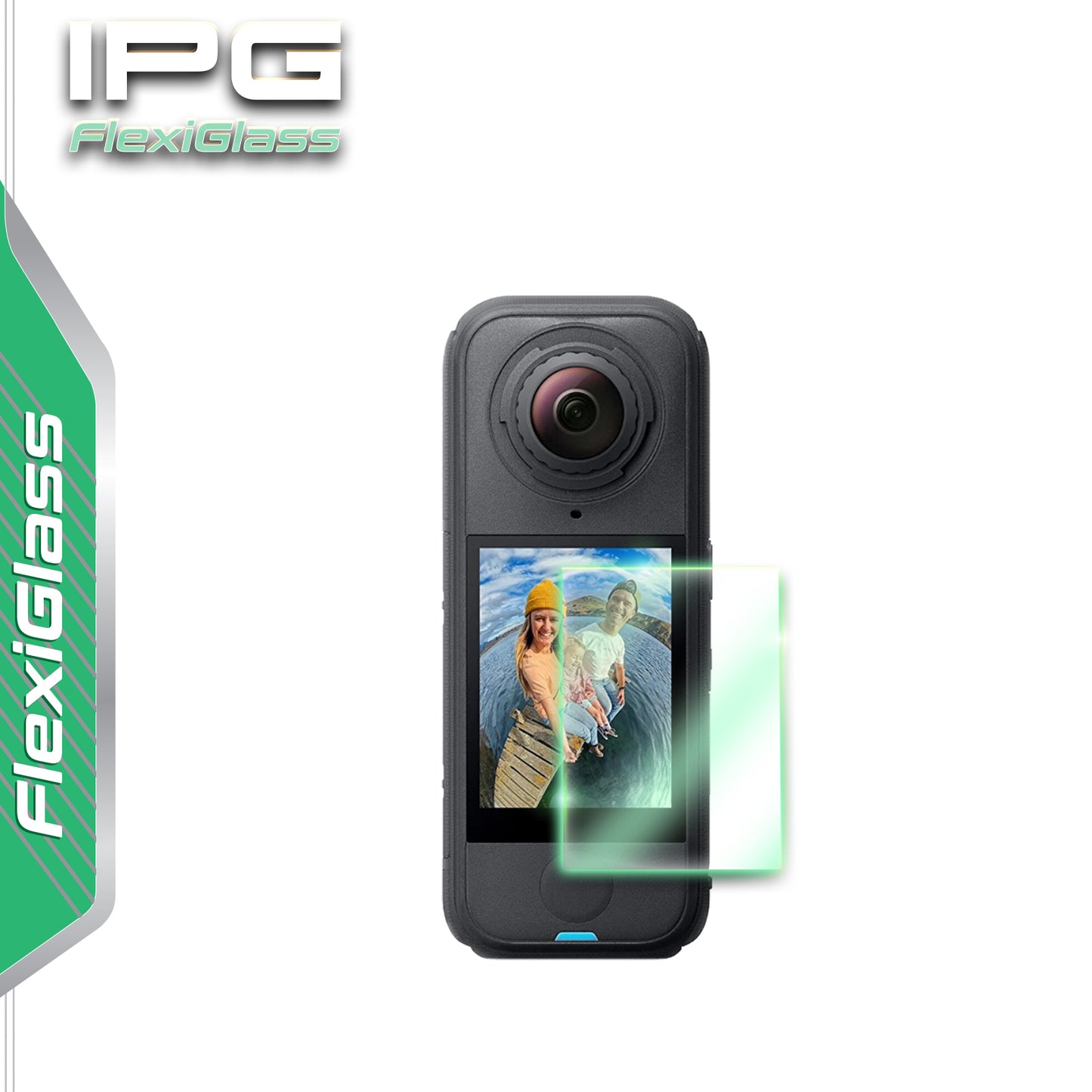 IPG FlexiGlass for INSTA360 X4 Air Action Camera SCREEN Protector (2 Units)