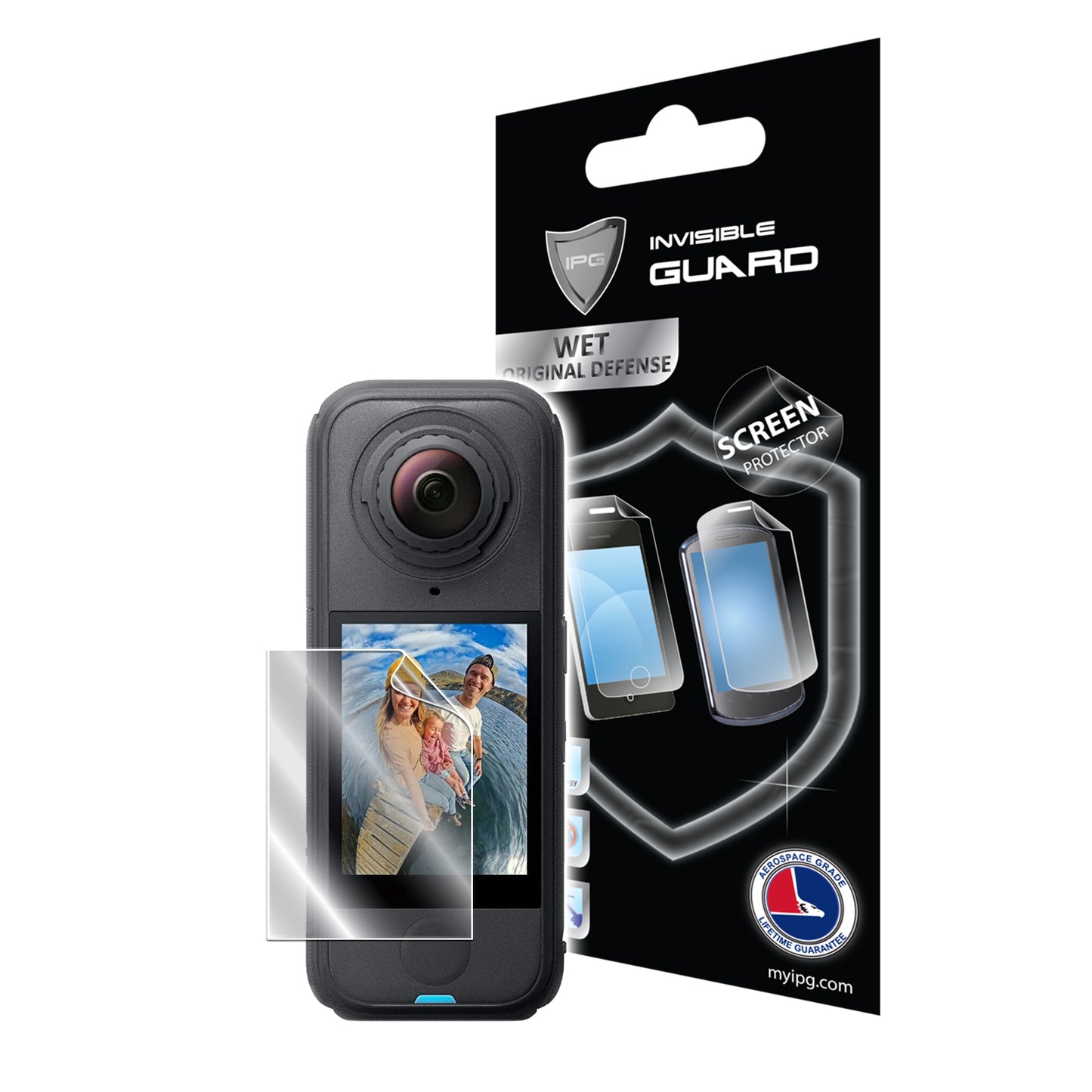 IPG Original for INSTA360 X4 Air Camera Display (2 Units) SCREEN Protector (Hydrogel)