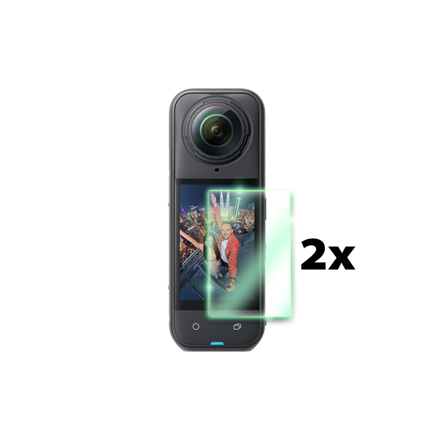 Insta360 X5 Aksiyon Kamerası için IPG FlexiGlass Ekran Koruyucu (2 Adet) 