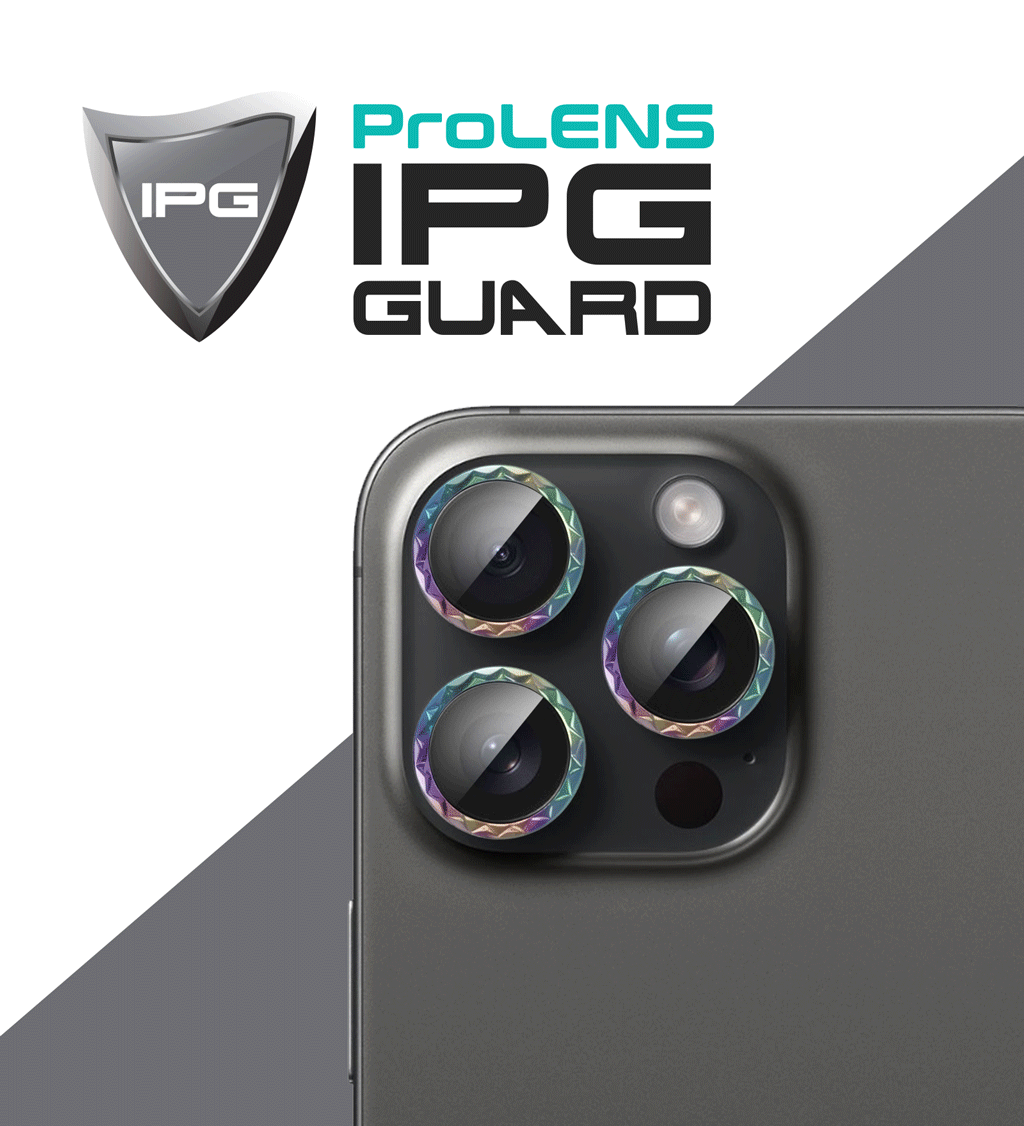 IPG ProLens Apple iPhone 16 Pro - 16 Pro Max için Elmas - Taşlı Kamera Lens Koruyucu (4 Farklı Renk Seçeneğiyle)