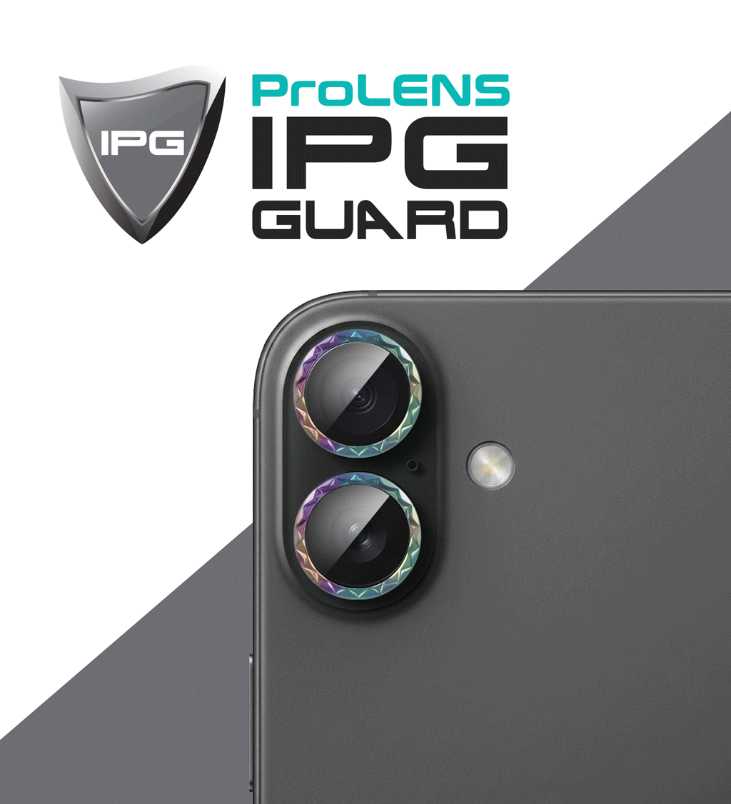 IPG ProLens for Apple iPhone 16 / 16 Plus Rhombic 3D Diamond Individual Frame Camera Lens Protector (2 Color Options)