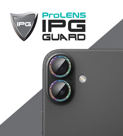 IPG ProLens for Apple iPhone 17 Rhombic 3D Diamond Individual Frame Camera Lens Protector (2 Color Options)