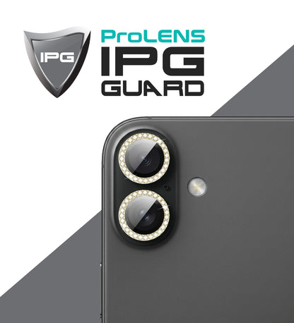 IPG ProLens Apple iPhone 16 Pro - 16 Pro Max için Elmas - Taşlı Kamera Lens Koruyucu (4 Farklı Renk Seçeneğiyle)