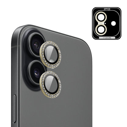 IPG ProLens Apple iPhone 16 Pro - 16 Pro Max için Elmas - Taşlı Kamera Lens Koruyucu (4 Farklı Renk Seçeneğiyle)