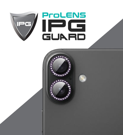 IPG ProLens Apple iPhone 16 Pro - 16 Pro Max için Elmas - Taşlı Kamera Lens Koruyucu (4 Farklı Renk Seçeneğiyle)