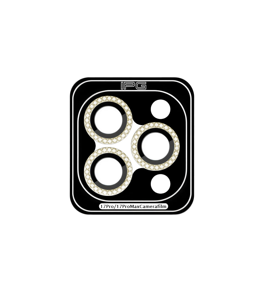 IPG ProLens Apple iPhone 16 Pro - 16 Pro Max için Elmas - Taşlı Kamera Lens Koruyucu (4 Farklı Renk Seçeneğiyle)