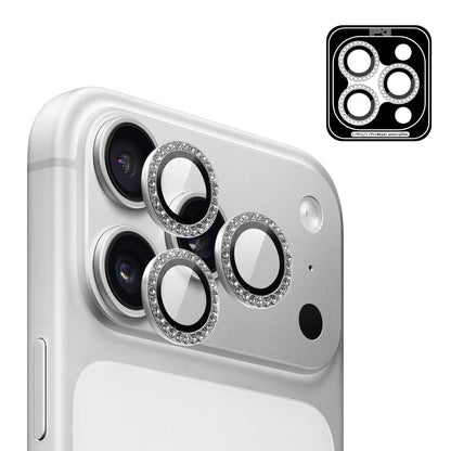 IPG ProLens Apple iPhone 16 Pro - 16 Pro Max için Elmas - Taşlı Kamera Lens Koruyucu (4 Farklı Renk Seçeneğiyle)