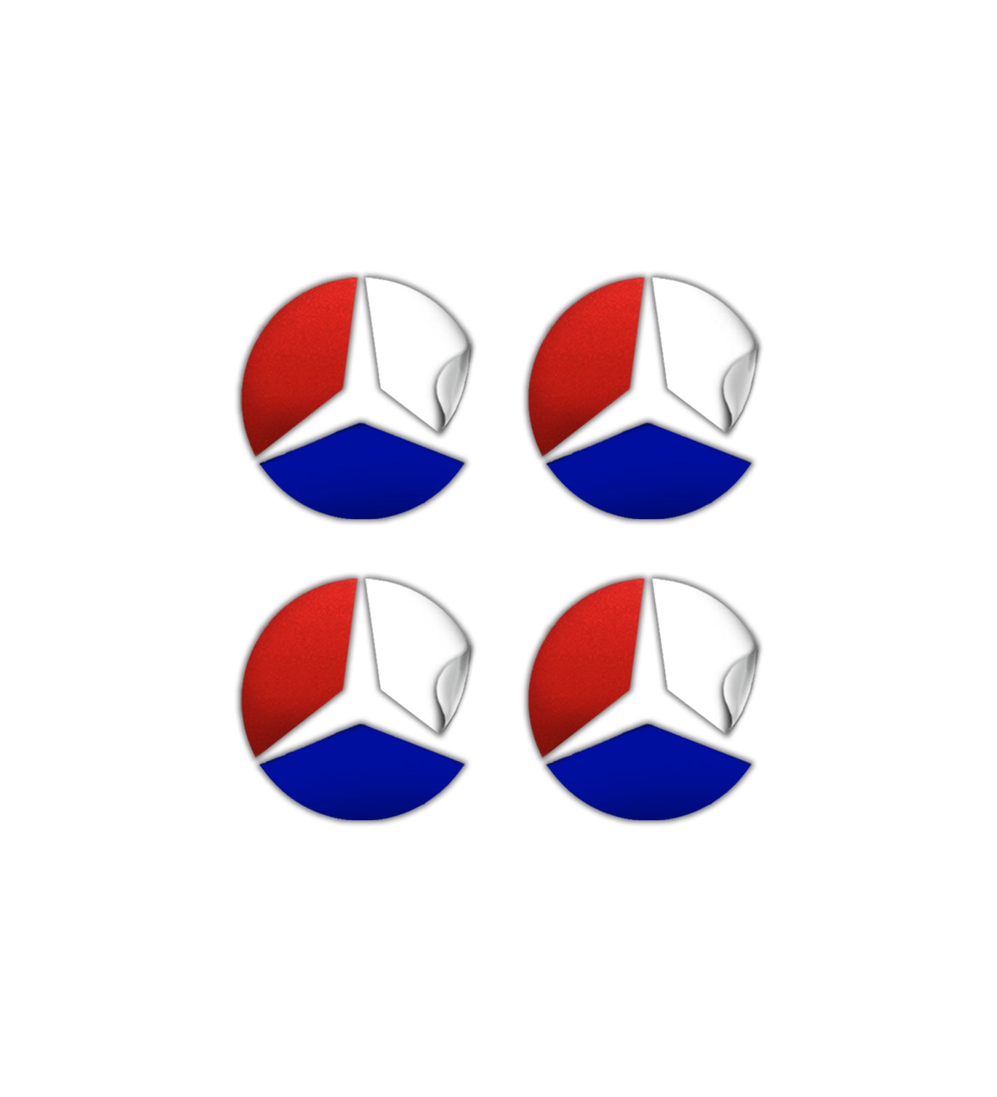IPG Decal Compatible with Mercedes EQS/EQE/CLA-S Class/E-Class Center Cap Decal Kit