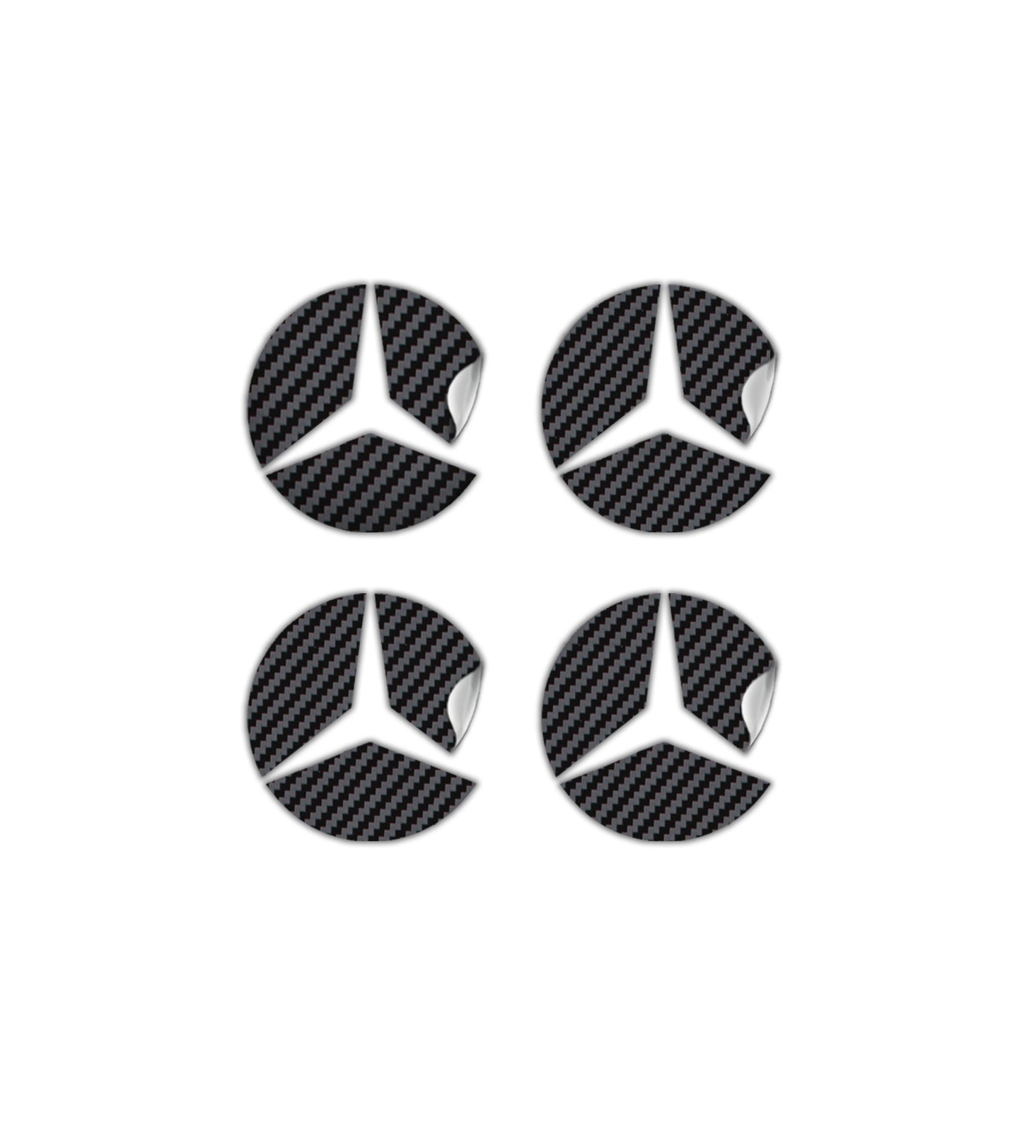 IPG Decal Compatible with Mercedes EQS/EQE/CLA-S Class/E-Class Center Cap Decal Kit