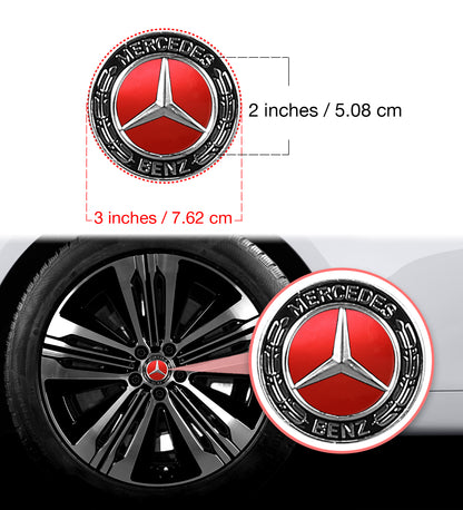 IPG Decal Compatible with Mercedes EQS/EQE/CLA-S Class/E-Class Center Cap Decal Kit