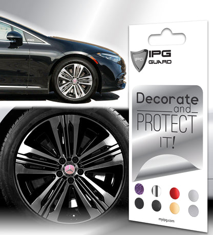 IPG Decal Compatible with Mercedes EQS/EQE/CLA-S Class/E-Class Center Cap Decal Kit