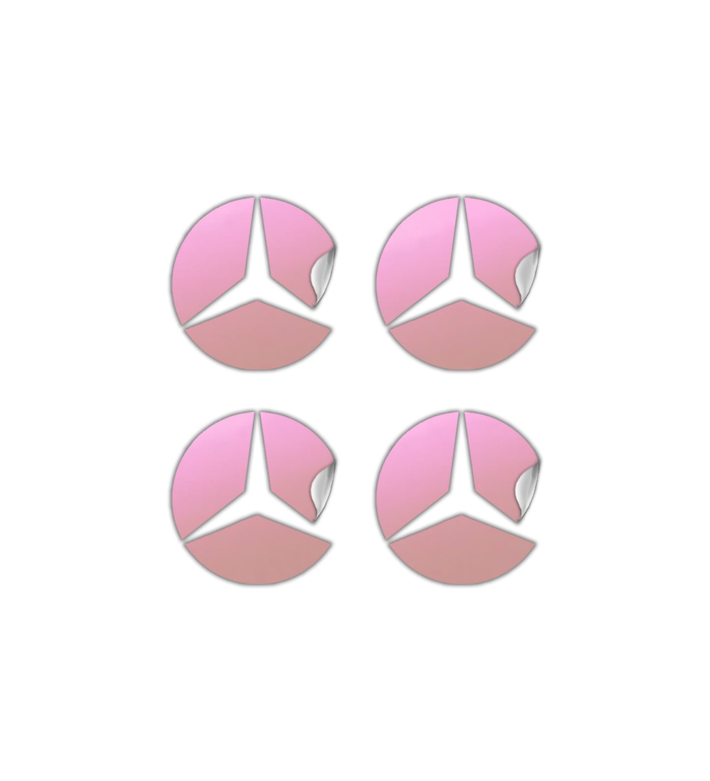 IPG Decal Compatible with Mercedes EQS/EQE/CLA-S Class/E-Class Center Cap Decal Kit