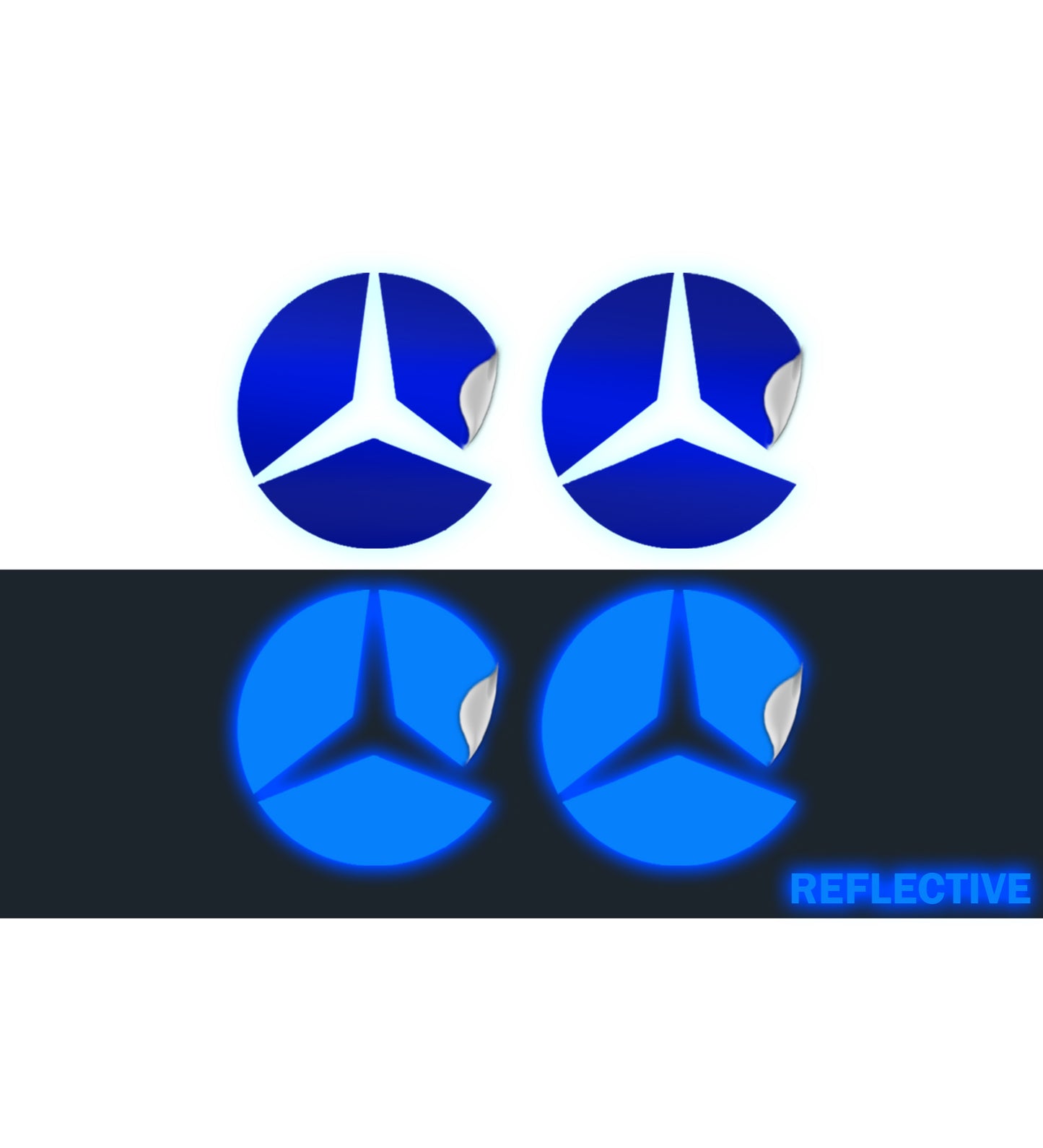 IPG Decal Compatible with Mercedes EQS/EQE/CLA-S Class/E-Class Center Cap Decal Kit
