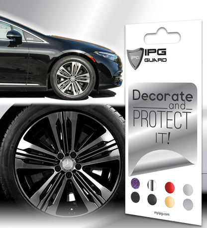 IPG Decal Compatible with Mercedes EQS/EQE/CLA-S Class/E-Class Center Cap Decal Kit