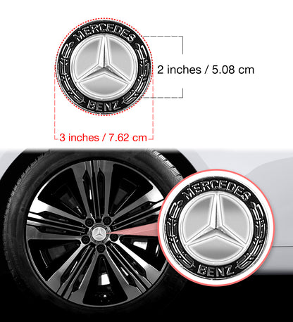 IPG Decal Compatible with Mercedes EQS/EQE/CLA-S Class/E-Class Center Cap Decal Kit