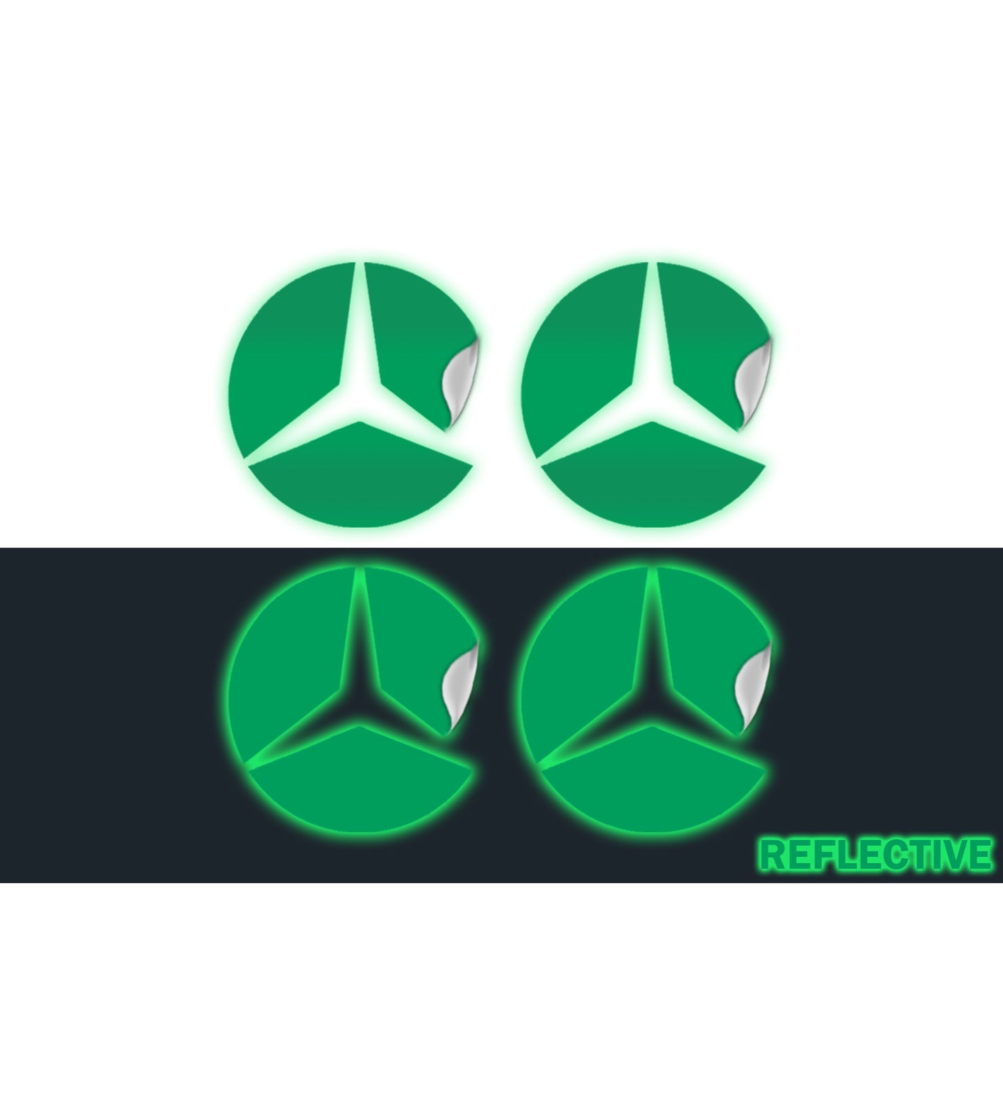 IPG Decal Compatible with Mercedes EQS/EQE/CLA-S Class/E-Class Center Cap Decal Kit
