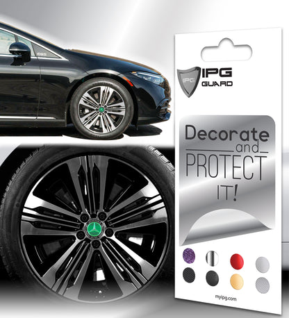 IPG Decal Compatible with Mercedes EQS/EQE/CLA-S Class/E-Class Center Cap Decal Kit