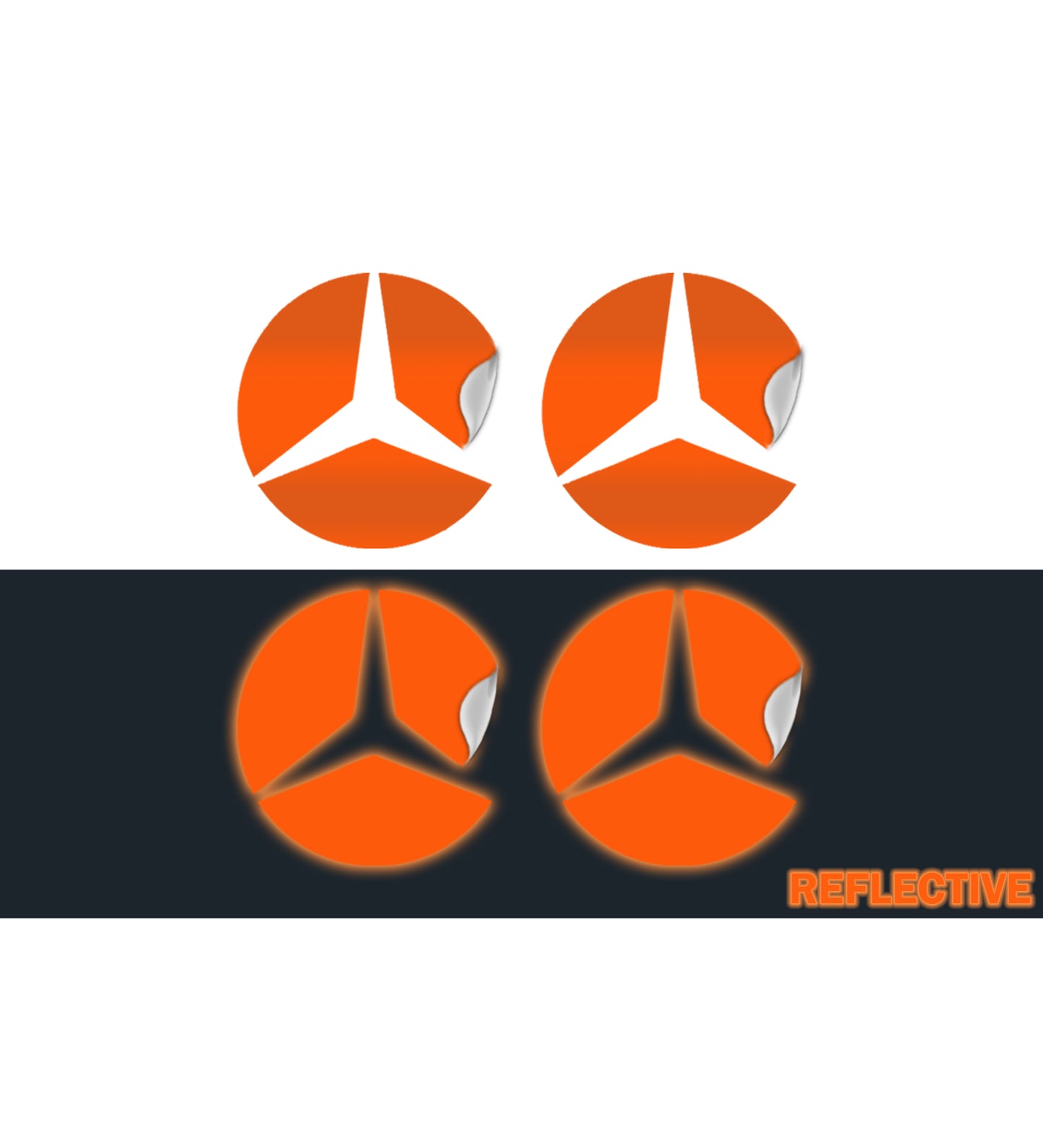 IPG Decal Compatible with Mercedes EQS/EQE/CLA-S Class/E-Class Center Cap Decal Kit