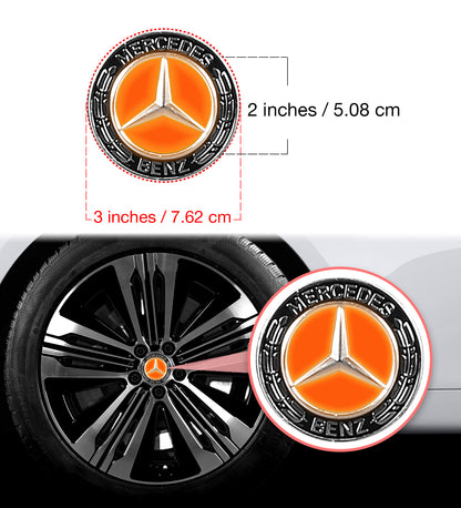 IPG Decal Compatible with Mercedes EQS/EQE/CLA-S Class/E-Class Center Cap Decal Kit