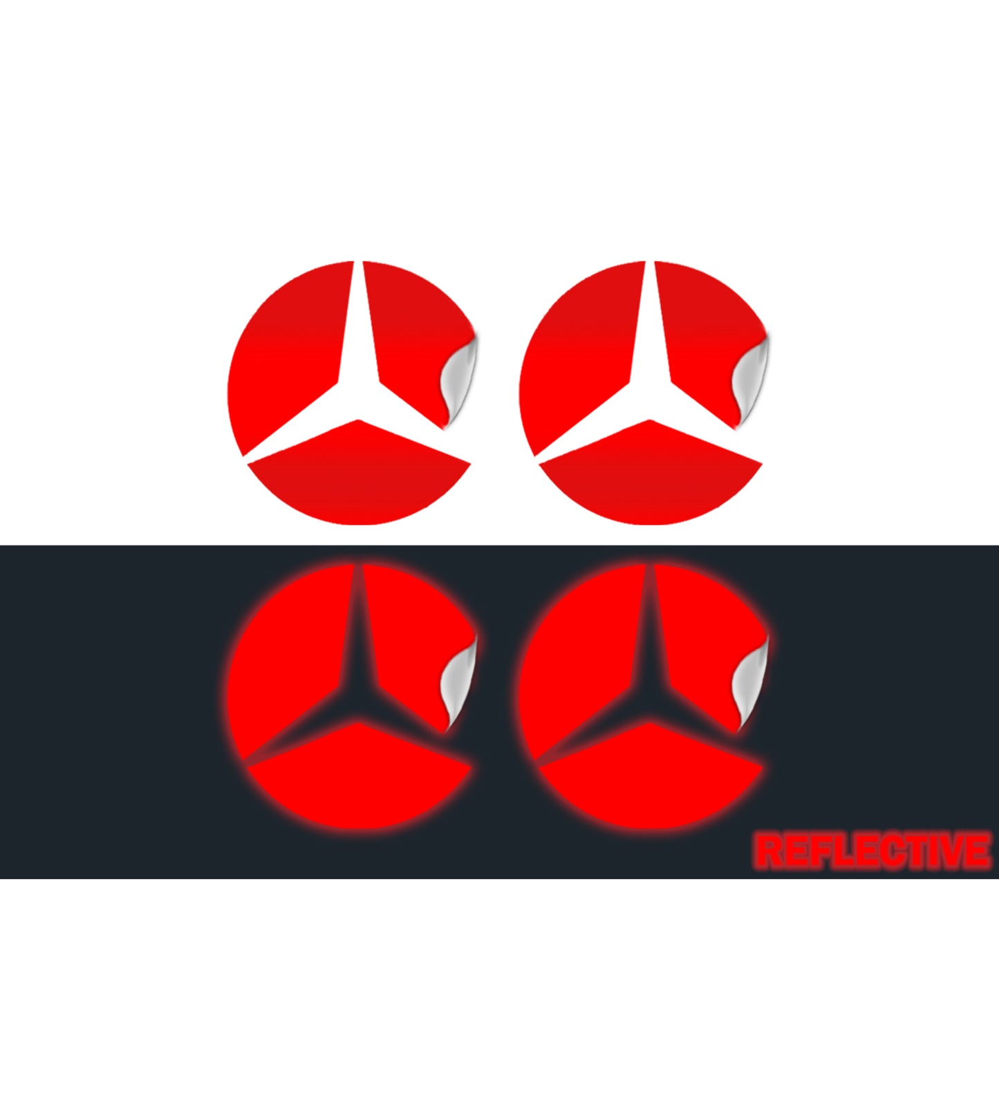 IPG Decal Compatible with Mercedes EQS/EQE/CLA-S Class/E-Class Center Cap Decal Kit