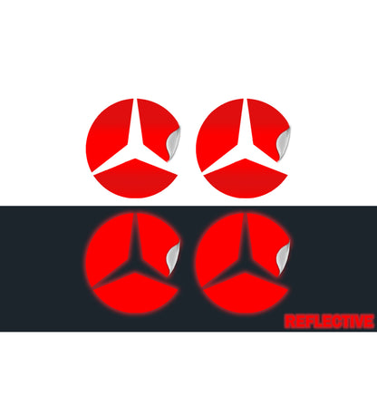 IPG Decal Compatible with Mercedes EQS/EQE/CLA-S Class/E-Class Center Cap Decal Kit
