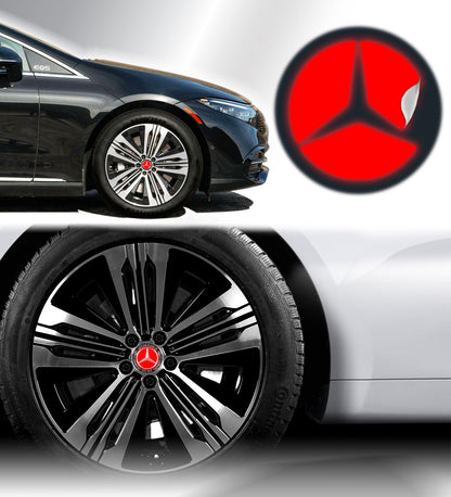 IPG Decal Compatible with Mercedes EQS/EQE/CLA-S Class/E-Class Center Cap Decal Kit