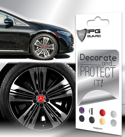 IPG Decal Compatible with Mercedes EQS/EQE/CLA-S Class/E-Class Center Cap Decal Kit