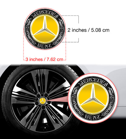 IPG Decal Compatible with Mercedes EQS/EQE/CLA-S Class/E-Class Center Cap Decal Kit