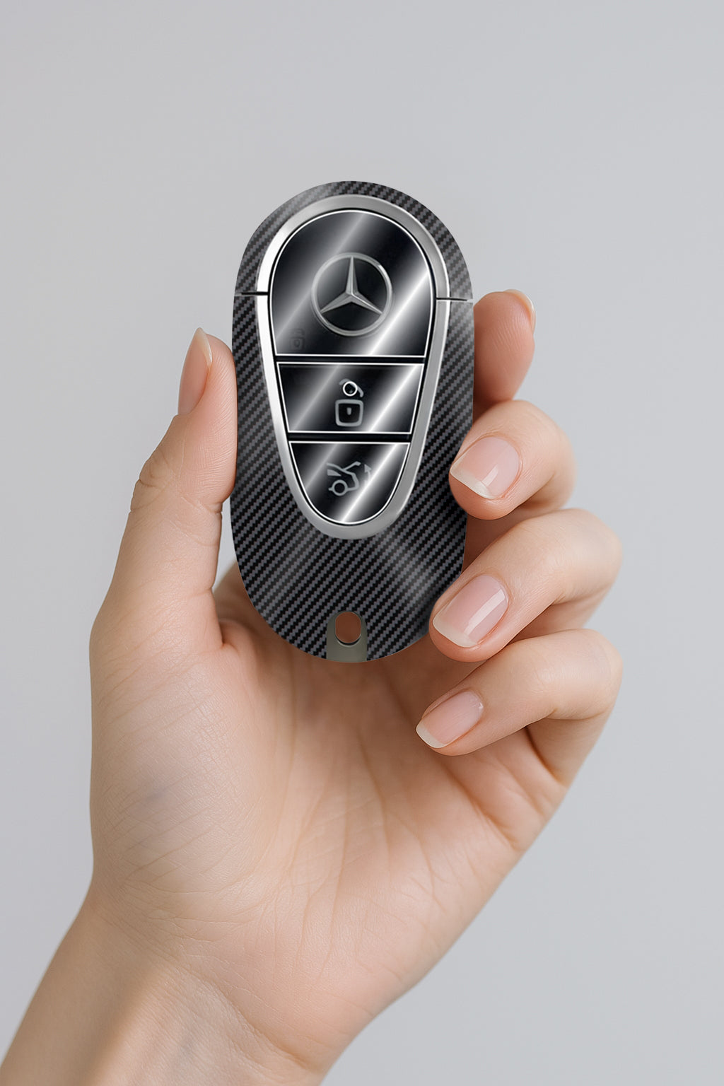 IPG Decorative for Mercedes 2021–2025 C/E/S/GLC/CLE/EQE/EQS/SL-Class Smart Key Protector Protect & Decorate Vinly Set Cover