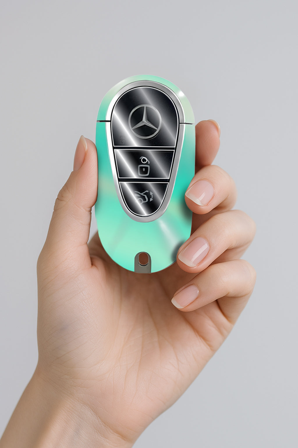 IPG Decorative for Mercedes 2021–2025 C/E/S/GLC/CLE/EQE/EQS/SL-Class Smart Key Protector Protect & Decorate Vinly Set Cover